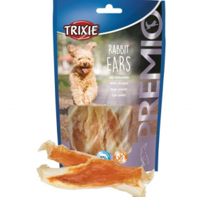 Натурално кучешко лакомство Trixie Rabbit Ears with chicken заешки уши с пилешко месо